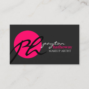 Tarjeta De Visita Artista de maquillaje moderno y elegante