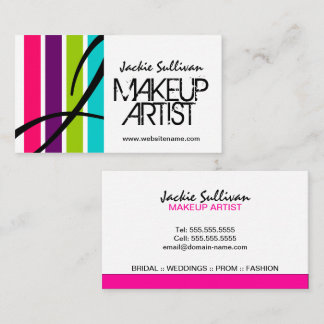 Tarjeta De Visita Artista de Maquillaje Monograma