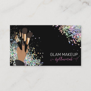 Tarjeta De Visita Artista de maquillaje, MUA, Salón de belleza Holog