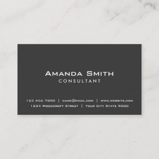 Tarjeta De Visita Artista de maquillaje negro llano elegante