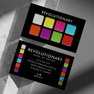 Tarjeta De Visita Artista de maquillaje Neon Eyeshadow Pallete en ne