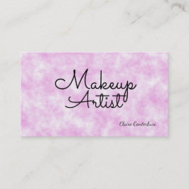 Tarjeta De Visita Artista de maquillaje Nubes rosadas