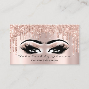 Tarjeta De Visita Artista de maquillaje Ojos azota Purpurina Drin Ru