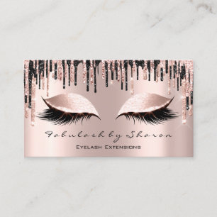 Tarjeta De Visita Artista de maquillaje Ojos azotes Purpurina Dris R