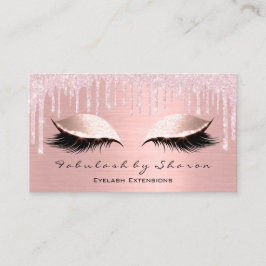 Tarjeta De Visita Artista de maquillaje Ojos azotes Purpurina Dris R