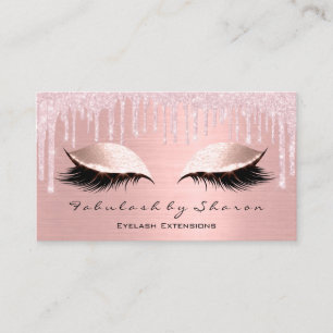 Tarjeta De Visita Artista de maquillaje Ojos azotes Purpurina Dris R