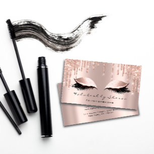 Tarjeta De Visita Artista de maquillaje ojos azotes Purpurina Dris R