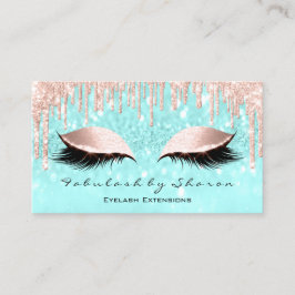 Tarjeta De Visita Artista de maquillaje ojos azotes Purpurina Dris R