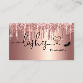 Tarjeta De Visita Artista de maquillaje Ojos de ceja azota el corazó