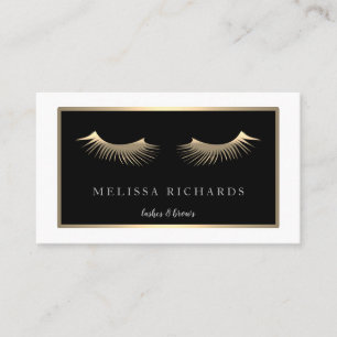 Tarjeta De Visita Artista de maquillaje para pestañas profesionales