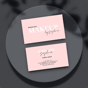 Tarjeta De Visita Artista de maquillaje personalizado Salón de belle