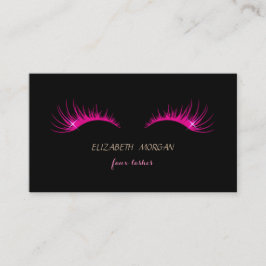 Tarjeta De Visita Artista de maquillaje, pestañas falsas