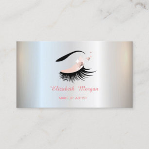 Tarjeta De Visita Artista de Maquillaje, Pestañas Postizas