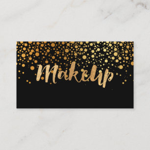 Tarjeta De Visita Artista de maquillaje PixDezines/Espectros de oro 
