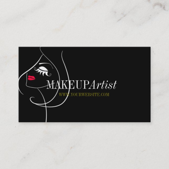Tarjeta De Visita Artista de maquillaje profesional (Anverso)