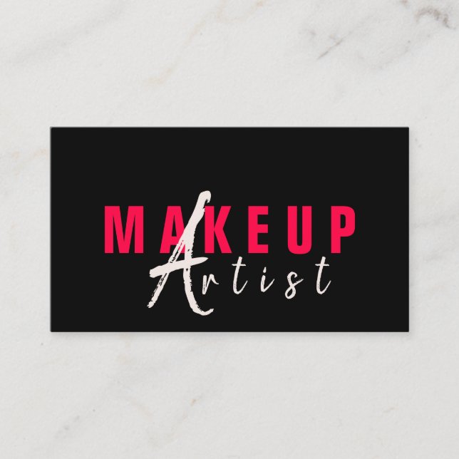 Tarjeta De Visita Artista de maquillaje profesional (Anverso)