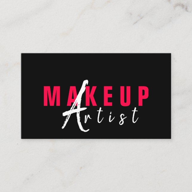 Tarjeta De Visita Artista de maquillaje profesional (Anverso)