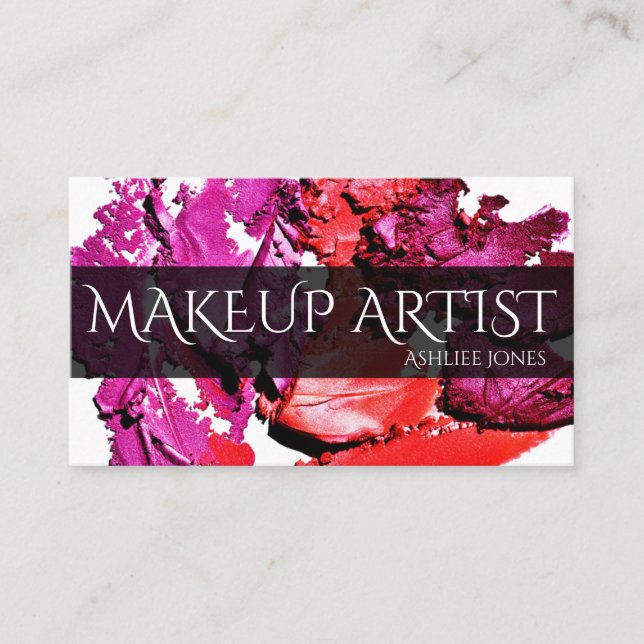 Tarjeta De Visita Artista de maquillaje profesional (Anverso)