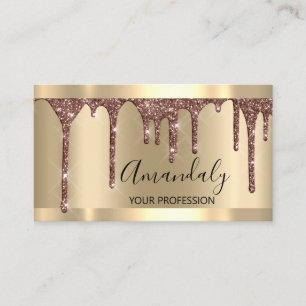 Tarjeta De Visita Artista de maquillaje profesional azota a Rosa de 