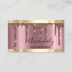 Tarjeta De Visita Artista de maquillaje profesional azota a Rosa Gol