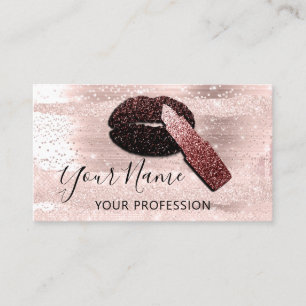 Tarjeta De Visita Artista de maquillaje profesional besa levas de Ro