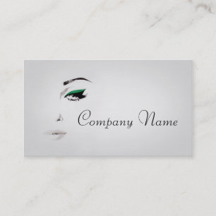 Tarjeta De Visita Artista de maquillaje profesional/cara modelo del