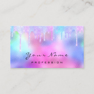 Tarjeta De Visita Artista de maquillaje profesional con cáscara de 