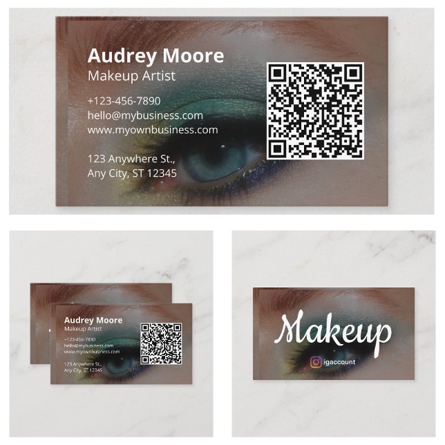Tarjeta De Visita Artista de maquillaje profesional de belleza (Beauty Professional Makeup Artist Business Card
)