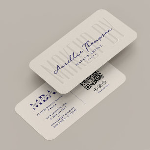 Tarjeta De Visita Artista de Maquillaje Profesional de la Belleza Mi