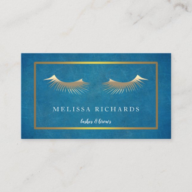 Tarjeta De Visita Artista de maquillaje profesional de las pestañas (Anverso)