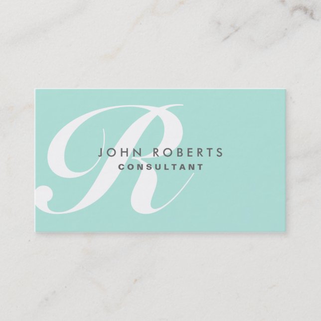 Tarjeta De Visita Artista de maquillaje profesional Elegante Monogra (Anverso)