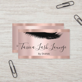 Tarjeta De Visita Artista de maquillaje profesional Eyelash Rosa úni