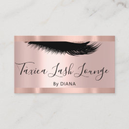 Tarjeta De Visita Artista de maquillaje profesional Eyelash Rosa úni