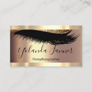 Tarjeta De Visita Artista de maquillaje profesional Eyelash Único B