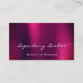 Tarjeta De Visita Artista de maquillaje profesional Holograph Purple
