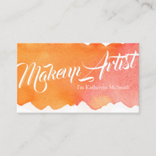 Tarjeta De Visita Artista de maquillaje profesional MUA Artista de m