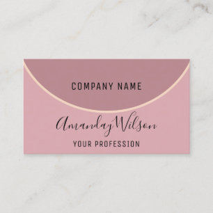 Tarjeta De Visita Artista de maquillaje profesional Rosa moderno col