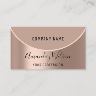 Tarjeta De Visita Artista de maquillaje profesional Rosa Piel modern