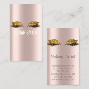 Tarjeta De Visita Artista de maquillaje profesional y experto en eye