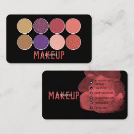 Tarjeta De Visita Artista de maquillaje profesional y medios sociale