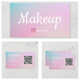 Tarjeta De Visita Artista de Maquillaje Profesionales de la Belleza
