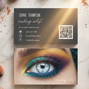 Tarjeta De Visita artista de maquillaje qrcode