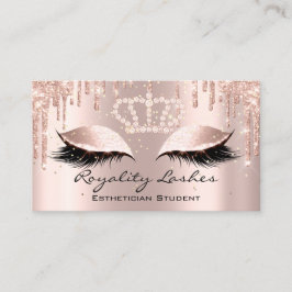 Tarjeta De Visita Artista de maquillaje real golpea a princesa de go