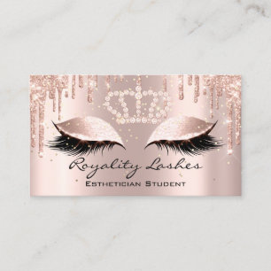 Tarjeta De Visita Artista de maquillaje real golpea a princesa de go