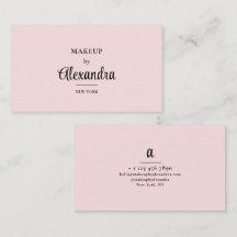 Artista de Maquillaje Rosa Rubor Elegante Firma en