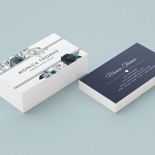 Tarjeta De Visita Artista de maquillaje Rústico Hair Estilista Flora