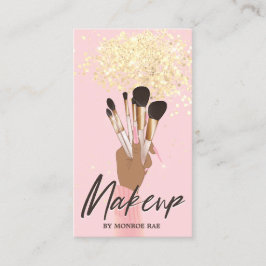 Tarjeta De Visita Artista de maquillaje Salón de belleza Glam purpur