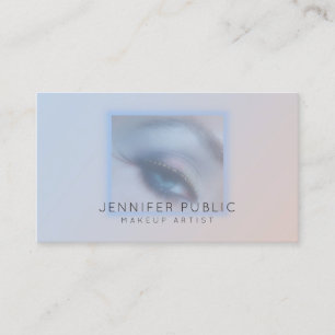 Tarjeta De Visita Artista de maquillaje Salón de Belleza Moderno y E