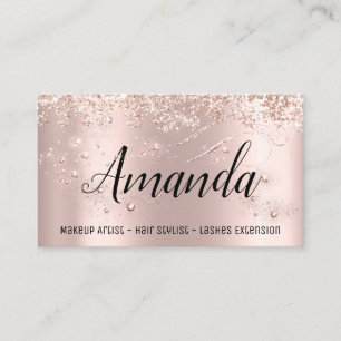 Tarjeta De Visita Artista de Maquillaje Salón de Cabello Pestaña Eve