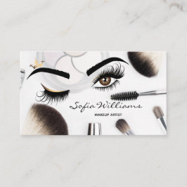 Tarjeta De Visita Artista de maquillaje Wink Eye Beauty Salon